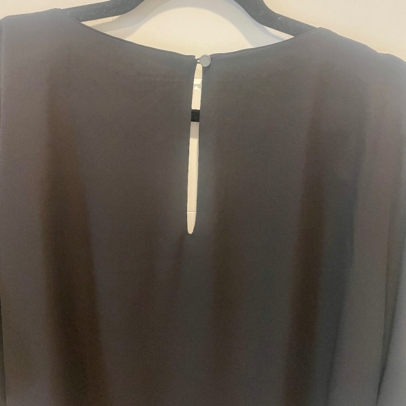 White House Black Market Kimono Sleeve Blouse, M, EUC, Black with Bling - Picture 9 of 13